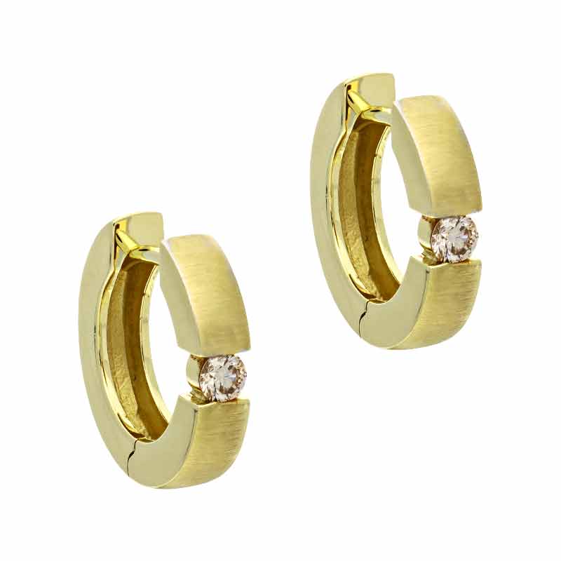 Brillant-Creolen Gelbgold