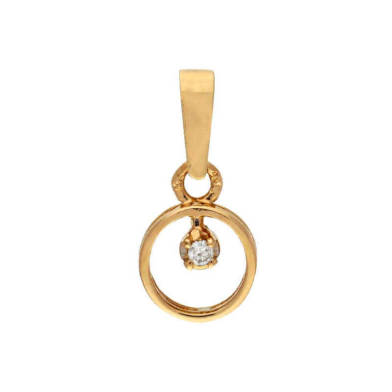 Brillant-Anhänger Gelbgold