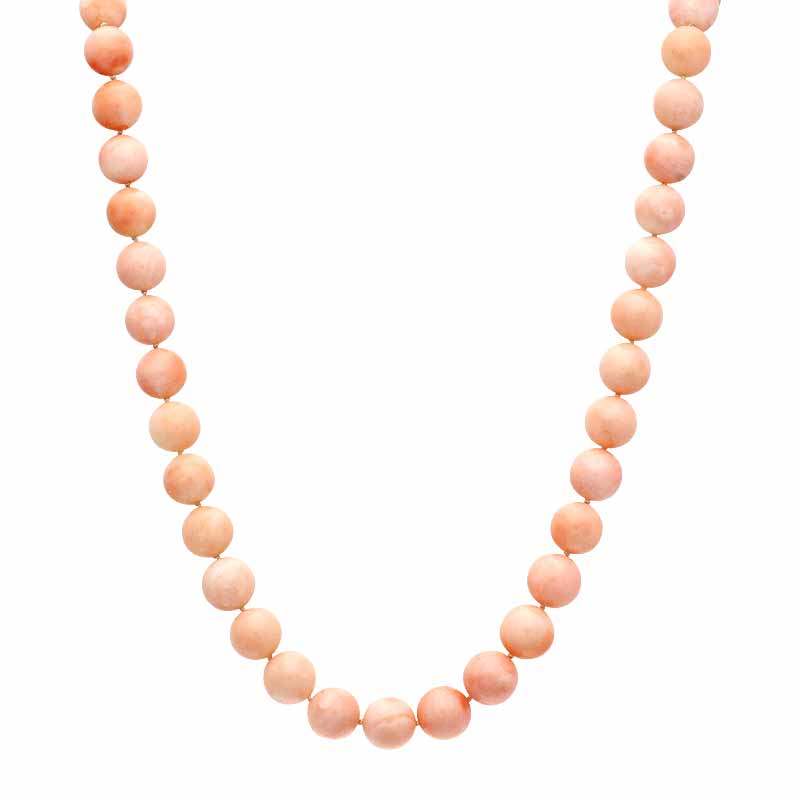Korall-Kette Gelbgold