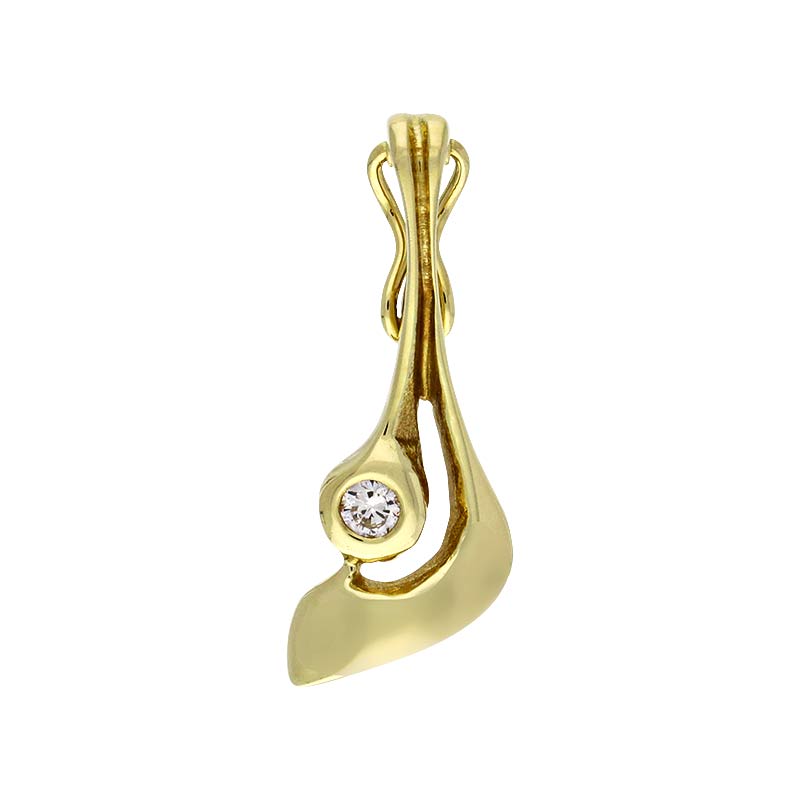 Brillant-Anhänger Gelbgold