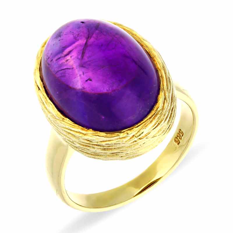 Amethyst-Ring Gelbgold