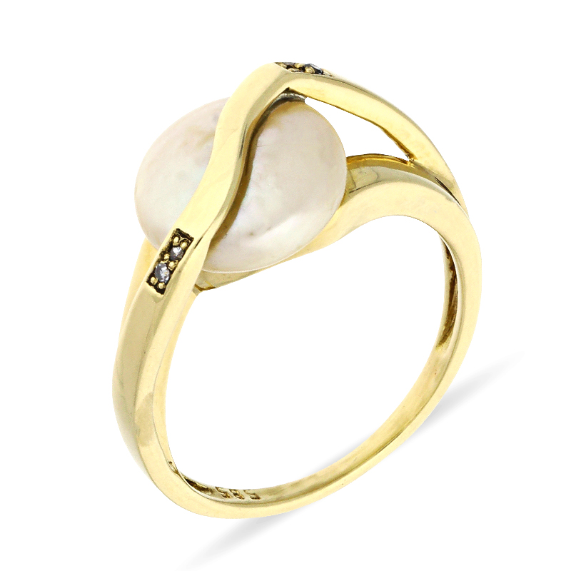 Perl-Ring Gelbgold