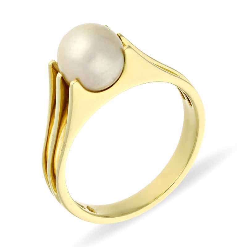 Perl-Ring Gelbgold