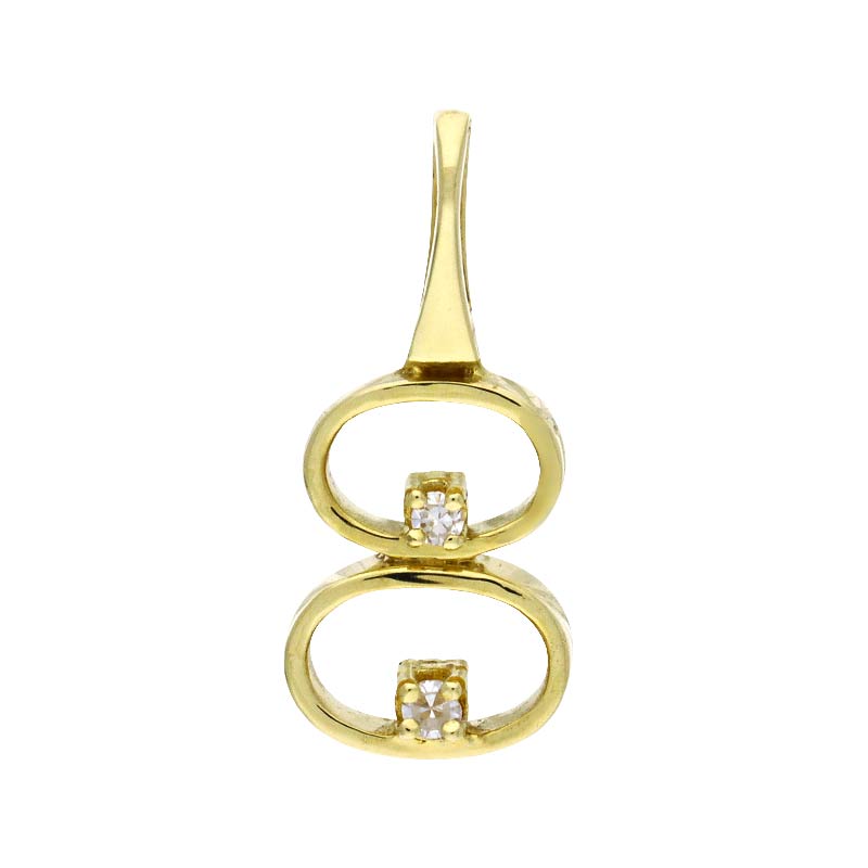 Diamant-Anhänger Gelbgold