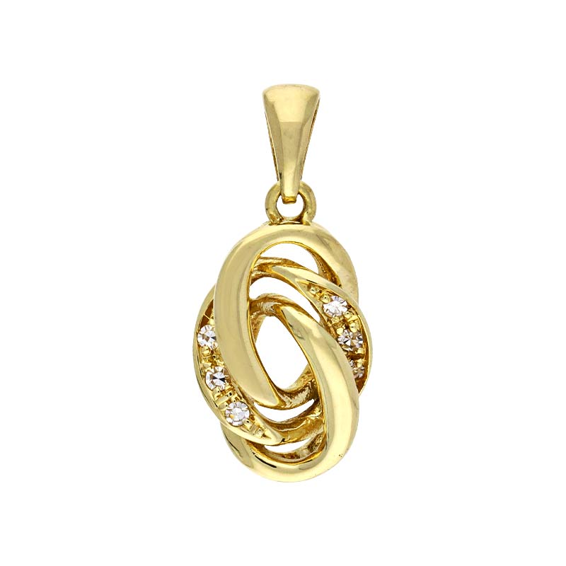 Diamant-Anhänger Gelbgold
