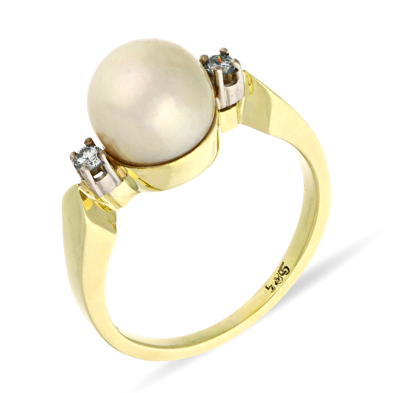 Perl-Ring Gelbgold
