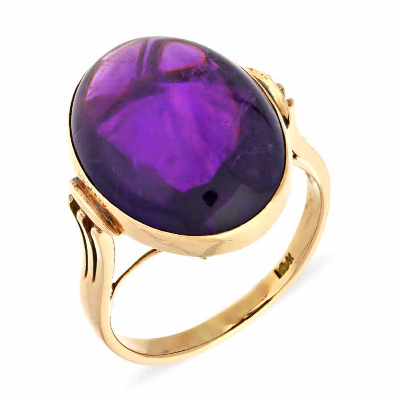 Amethyst-Ring Gelbgold