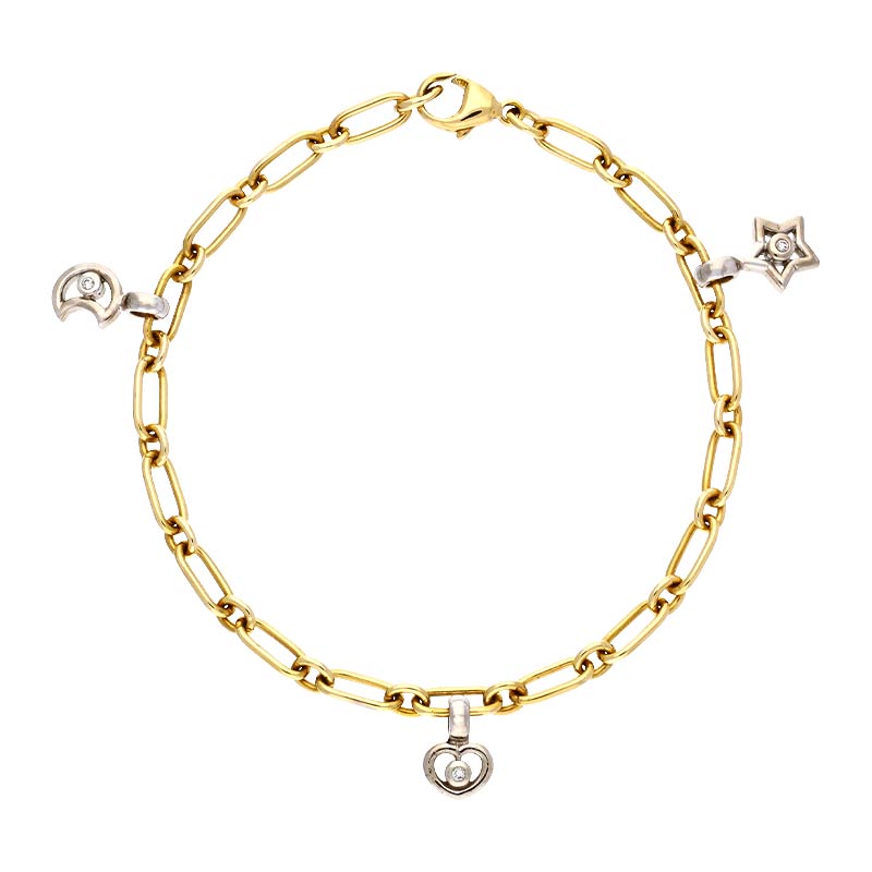 Brillant-Armband Bicolor