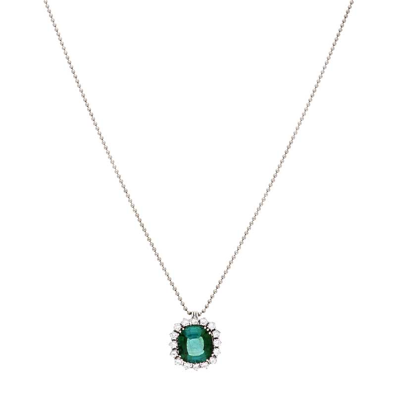 Turmalin-Collier Weißgold