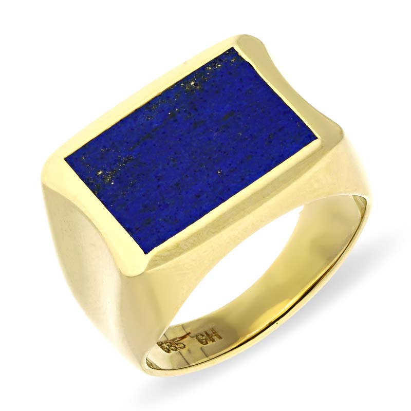Lapislazuli-Ring Gelbgold
