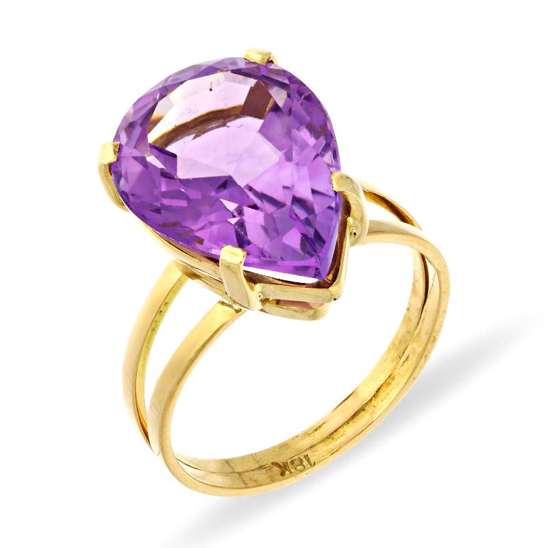 Amethyst-Ring Gelbgold